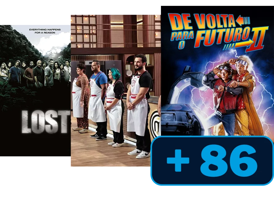 Filmes e séries com 86 canais